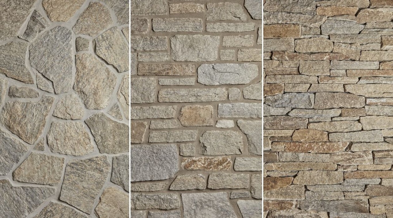 Custom natural stone masonry work showcasing fieldstone, ashlar, and ledgestone designs